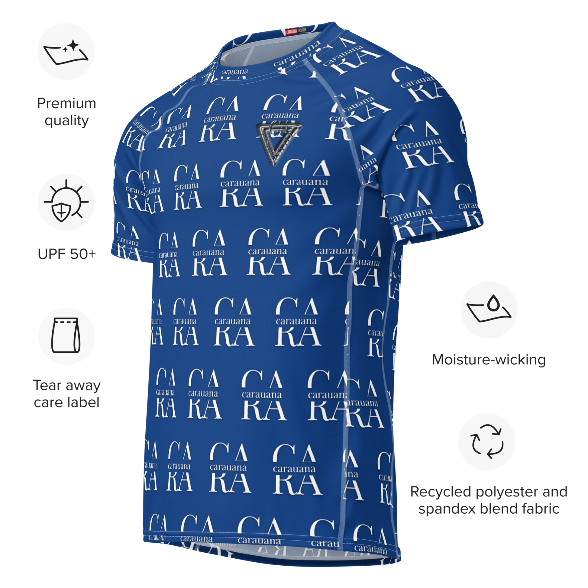 Original CaRaUaNa Rash Guard - Dark Cerulean Carauana Store