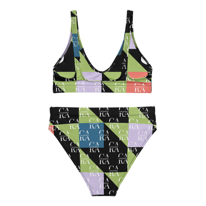 Carauana high-waisted bikini Green Black branded Carauana Store