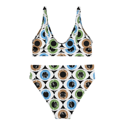 Carauana high-waisted bikini Pattern Eye Carauana Store