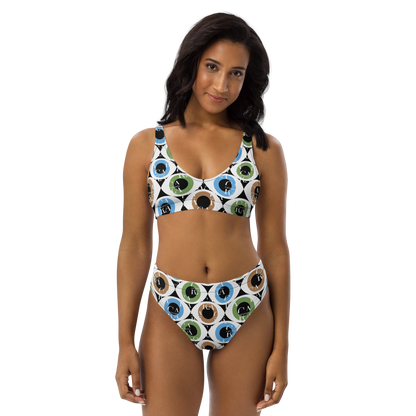 Carauana high-waisted bikini Pattern Eye Carauana Store