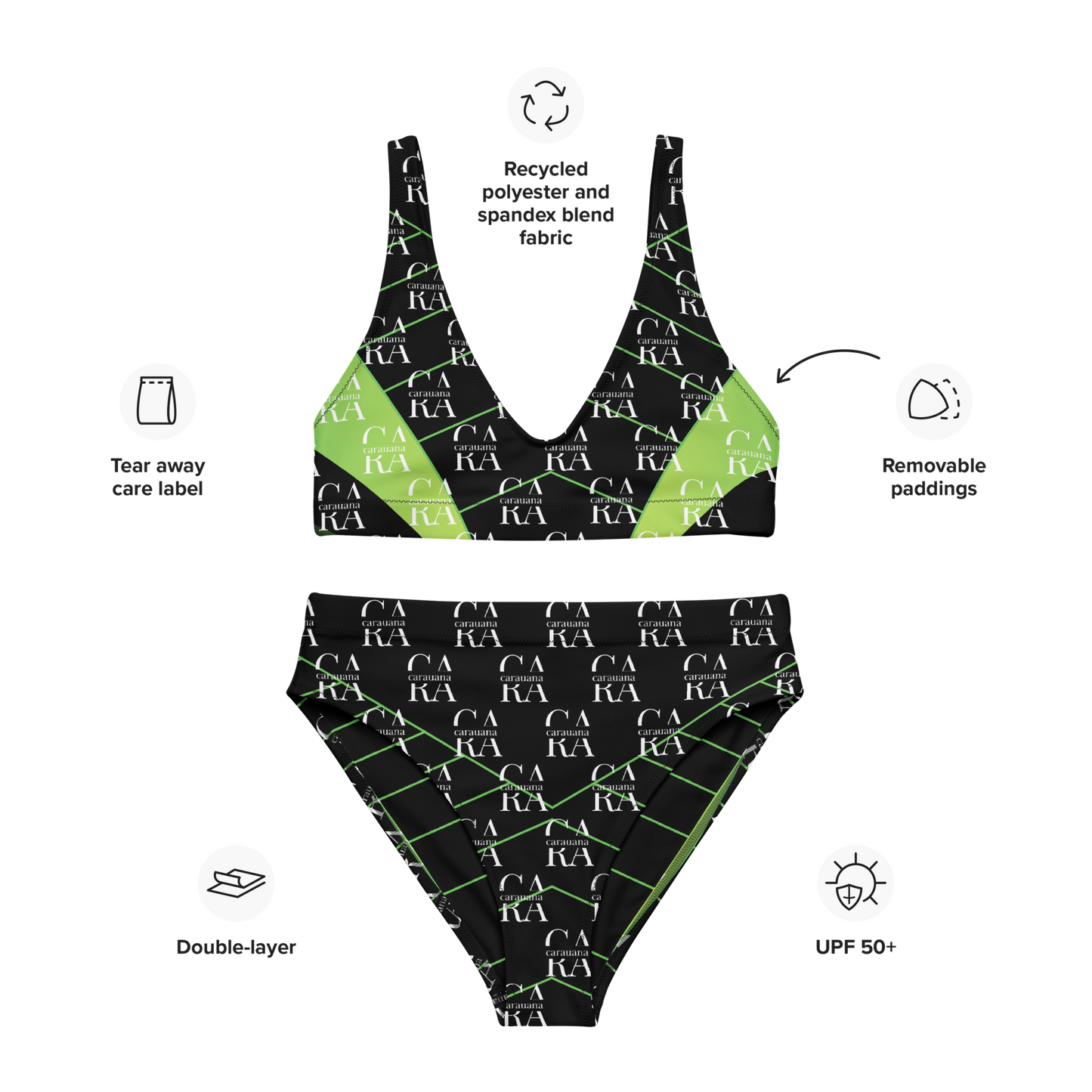 Original CaRaUaNa Costume Sets black Green Carauana Store