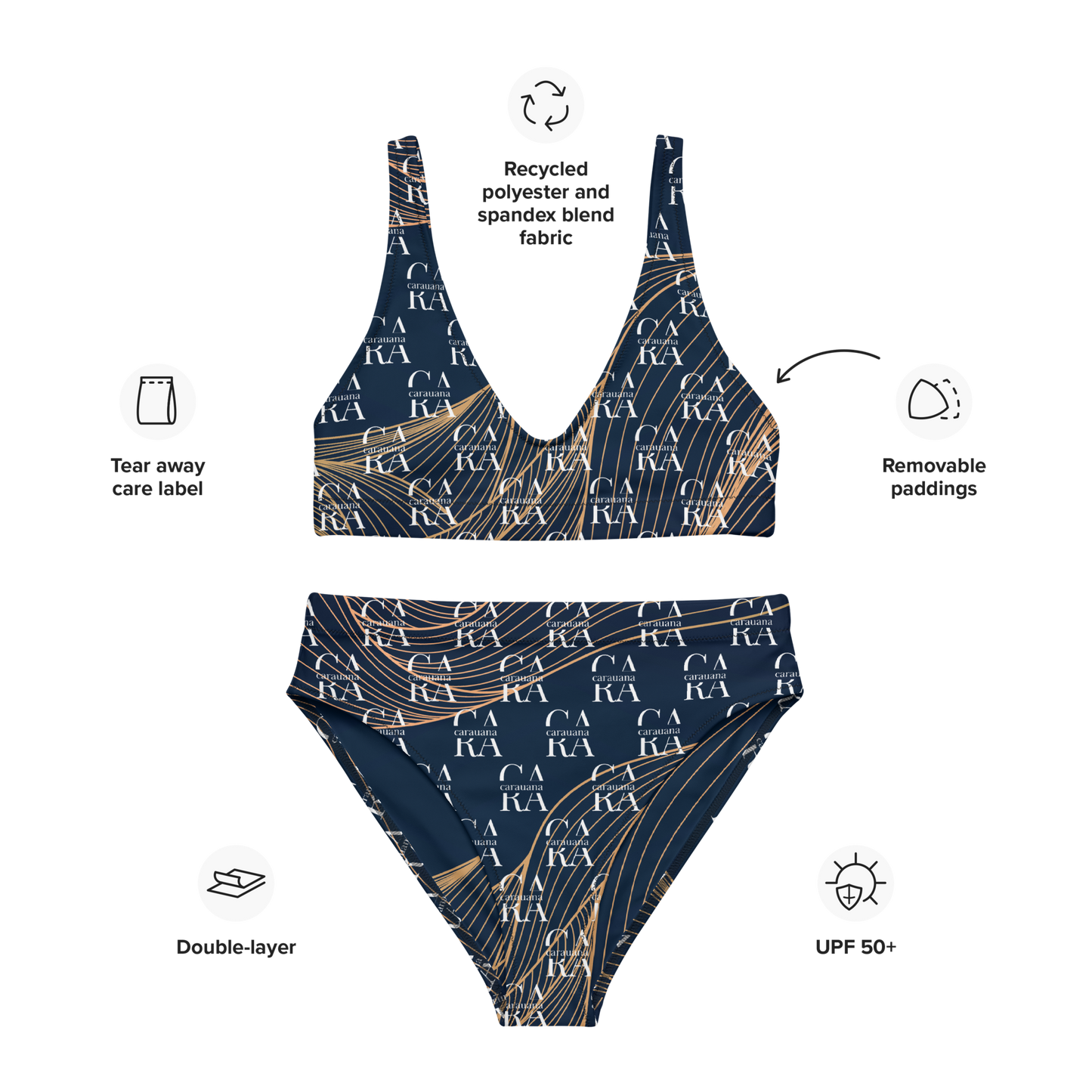 Original CaRaUaNa Costume Sets blue gold Carauana Store