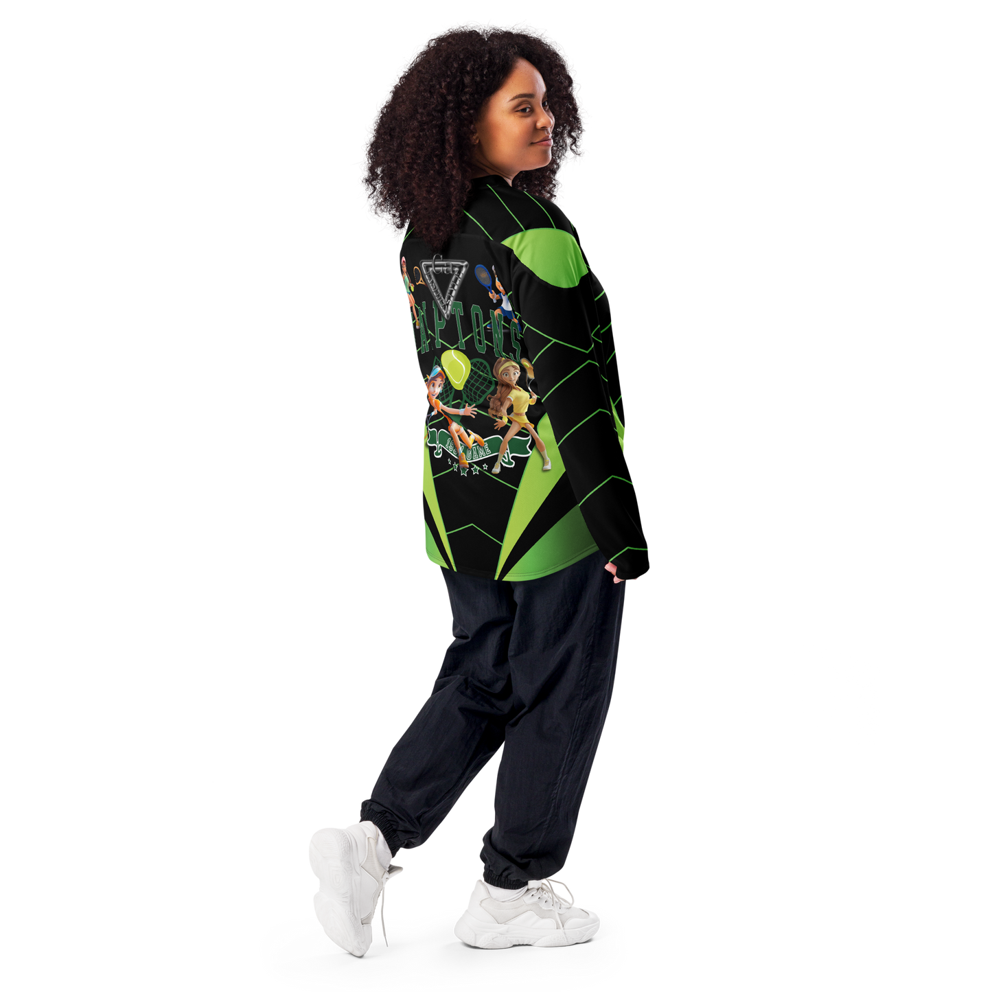🥎 Premium® Sweatshirt CaRaUaNa – Tennis Black Green Carauana Store
