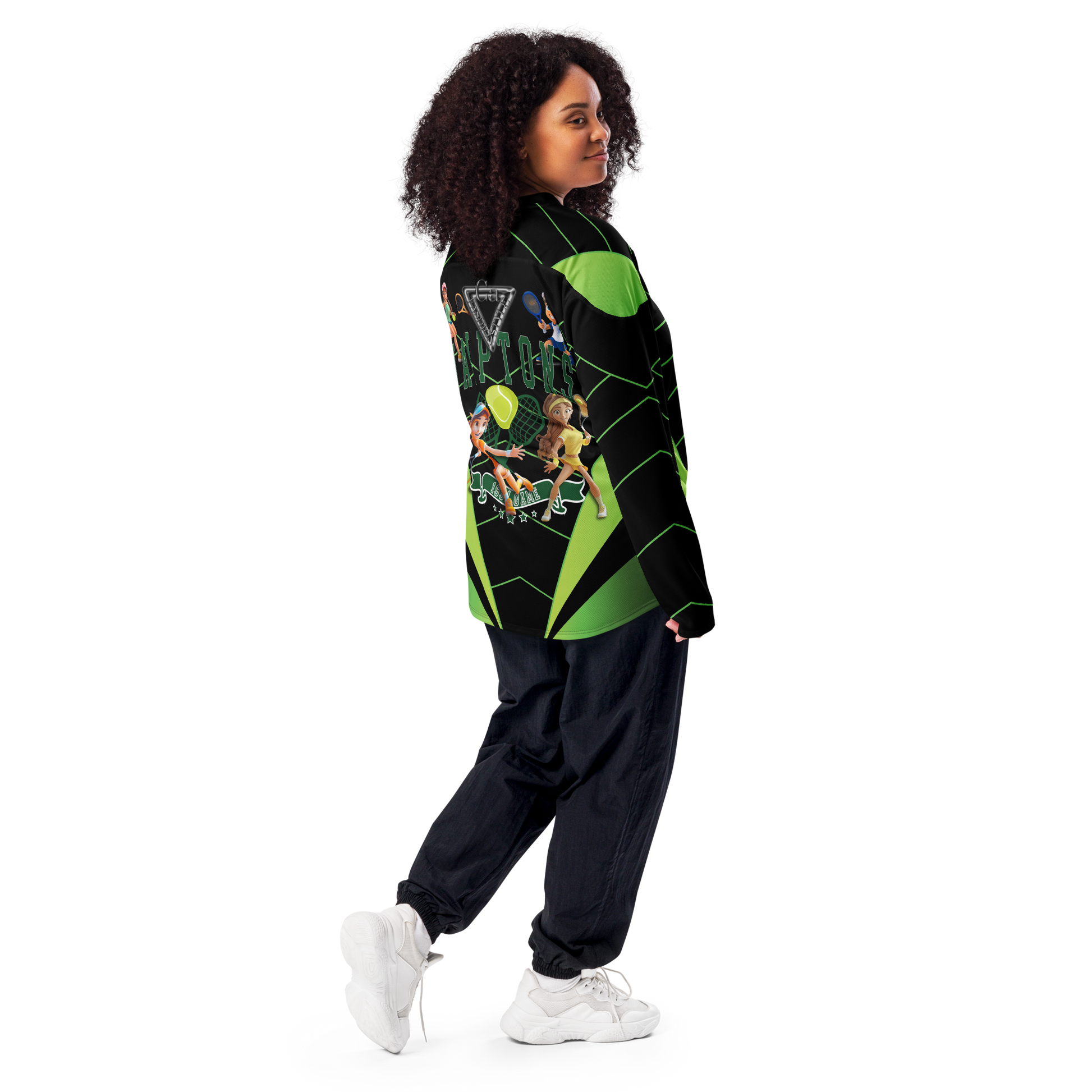 🥎 Premium® Sweatshirt CaRaUaNa – Tennis Black Green Carauana Store
