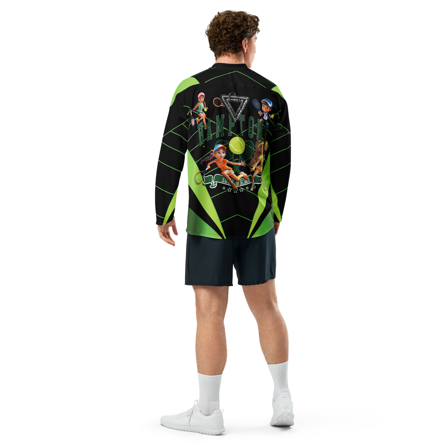 🥎 Premium® Sweatshirt CaRaUaNa – Tennis Black Green Carauana Store