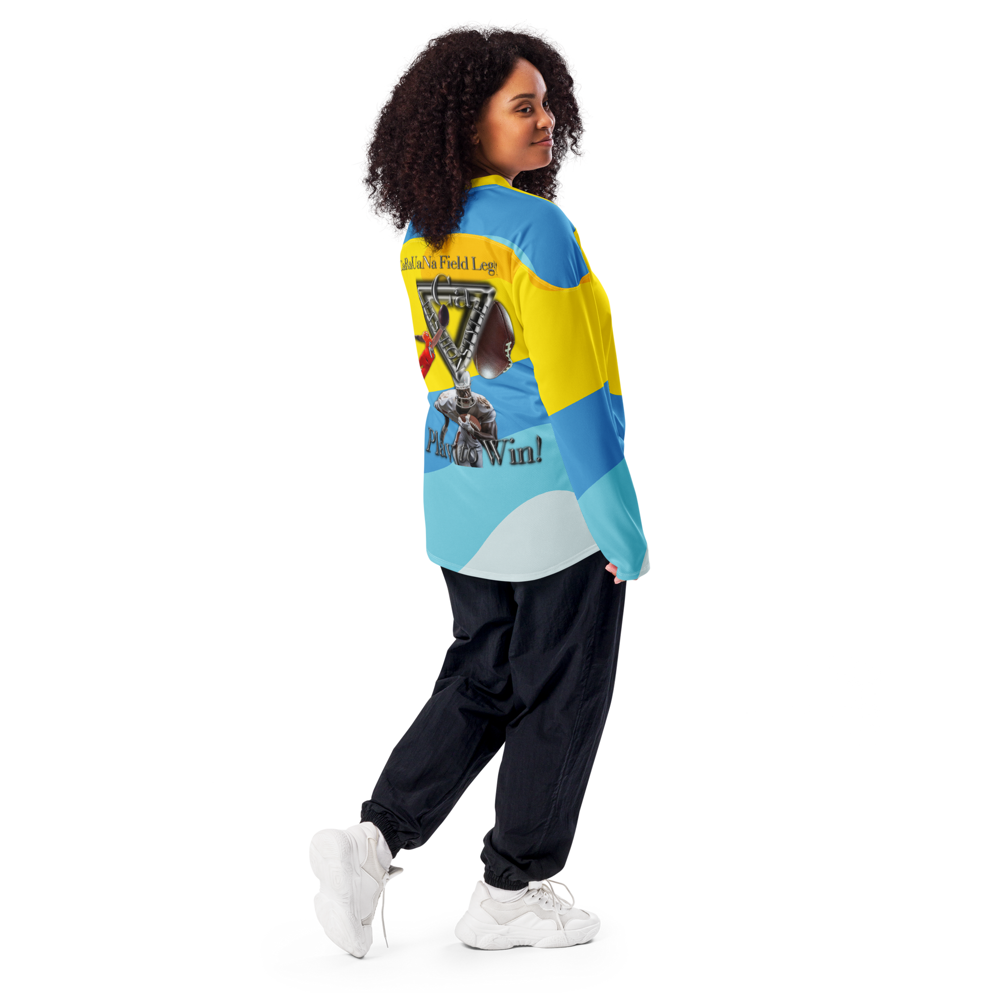 🏈 CaRaUaNa American Football Sweatshirt – Yellow Edition Carauana Store