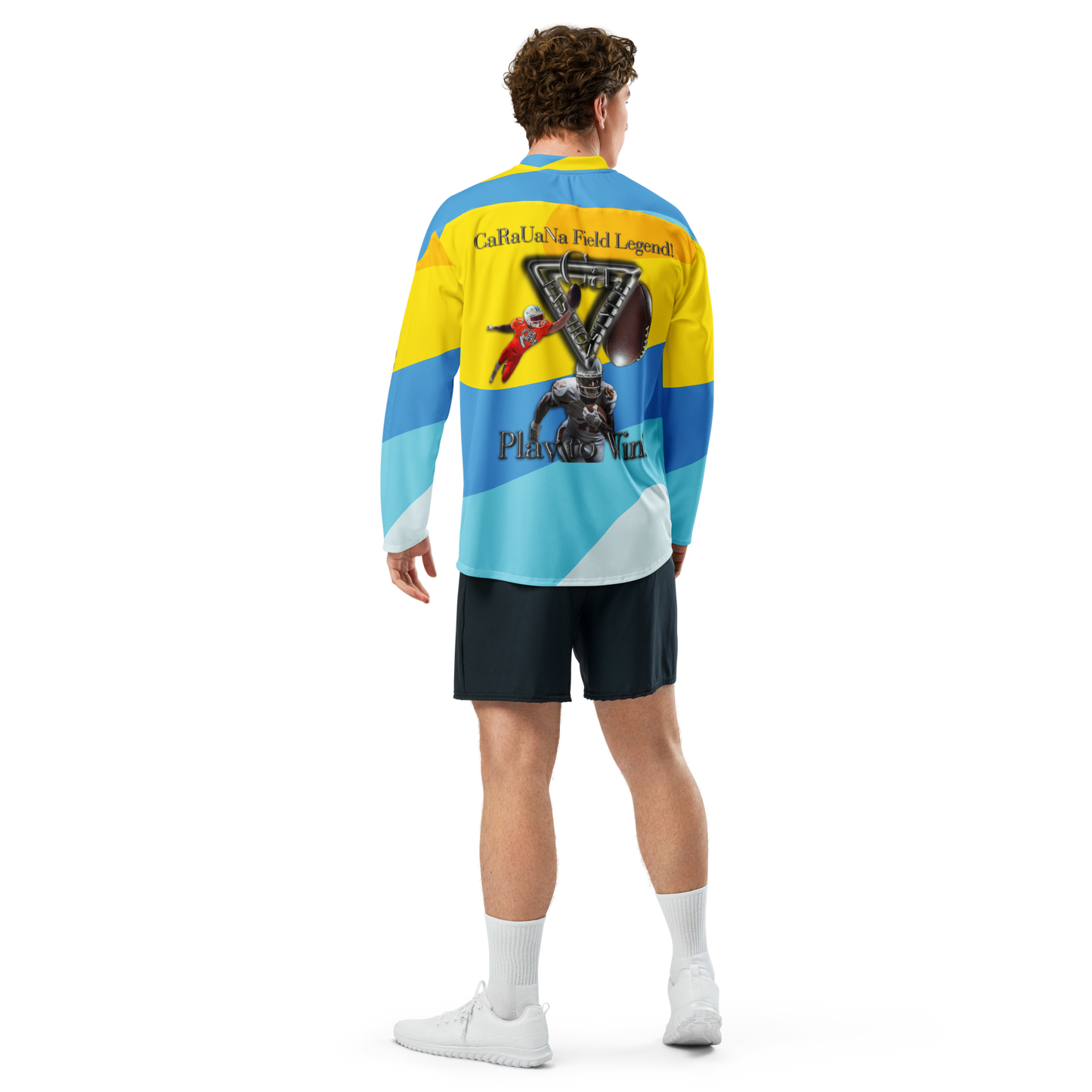 🏈 CaRaUaNa American Football Sweatshirt – Yellow Edition Carauana Store