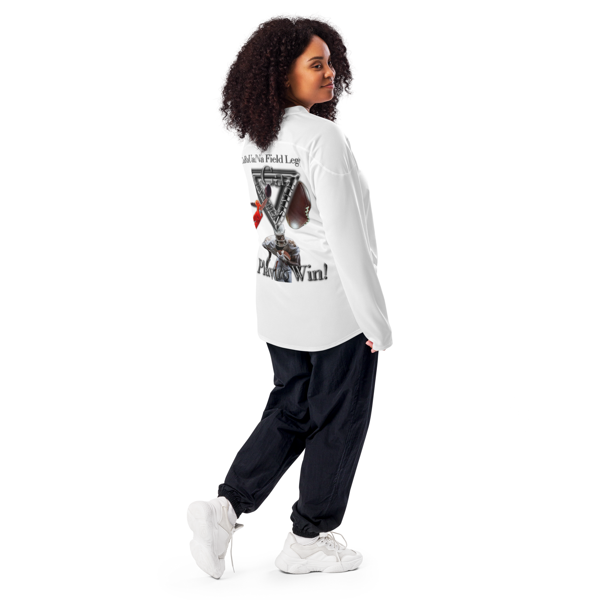 🏈 Sweatshirt CaRaUaNa american football white Carauana Store