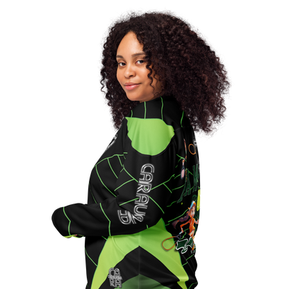 🥎 Premium® Sweatshirt CaRaUaNa – Tennis Black Green Carauana Store