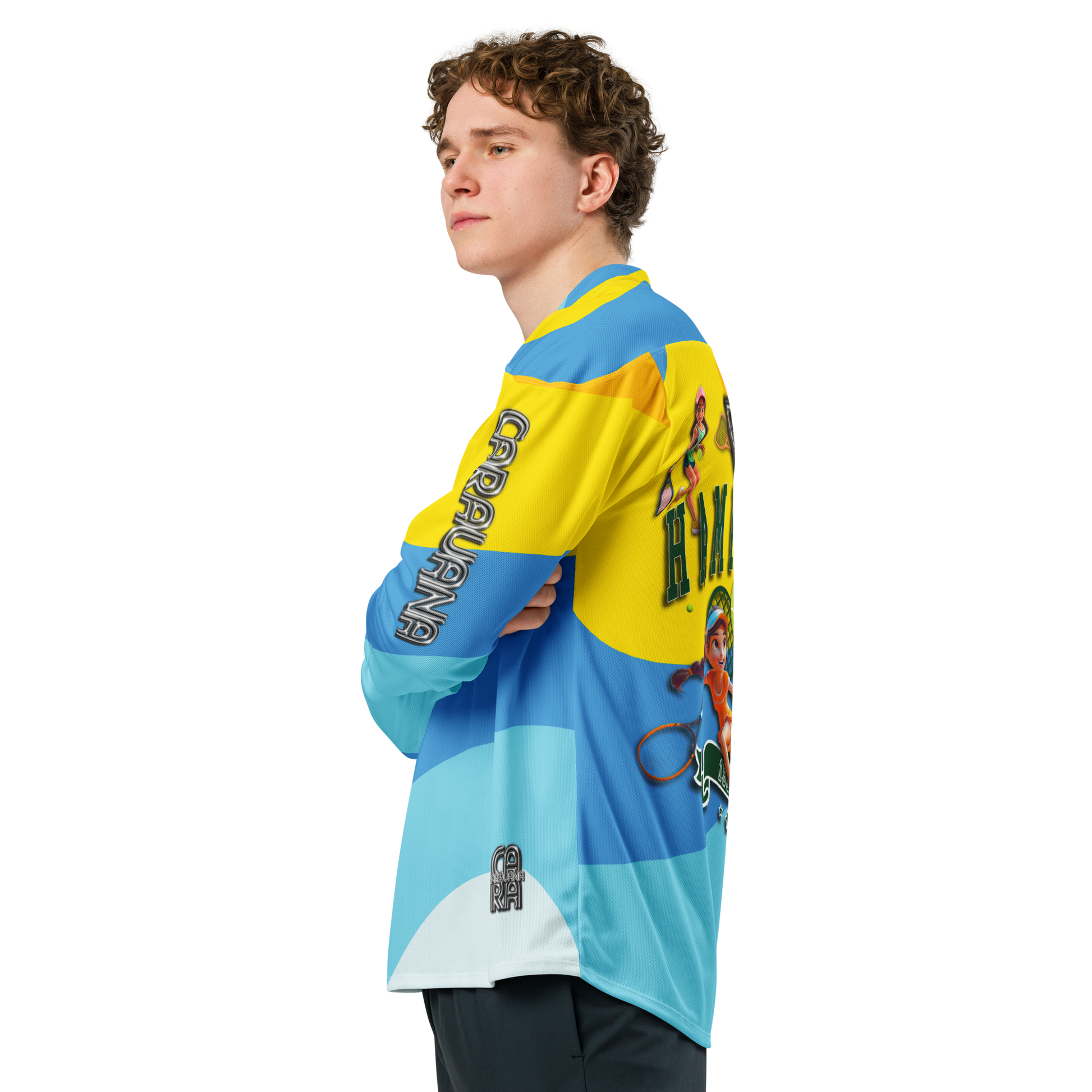 🥎 Premium® CaRaUaNa Tennis Sweatshirt – Yellow Carauana Store