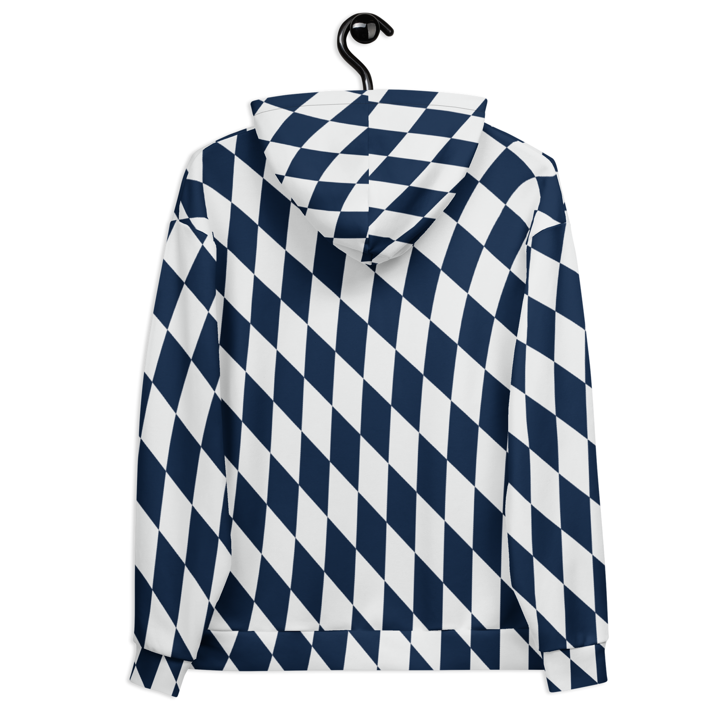 CaRaUaNa Unisex Hoodie Blue white - CaRaUaNa Fashion