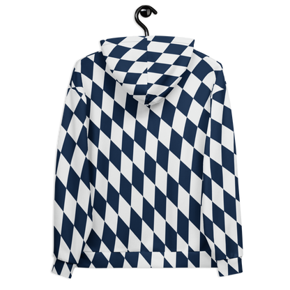 CaRaUaNa Unisex Hoodie Blue white - CaRaUaNa Fashion