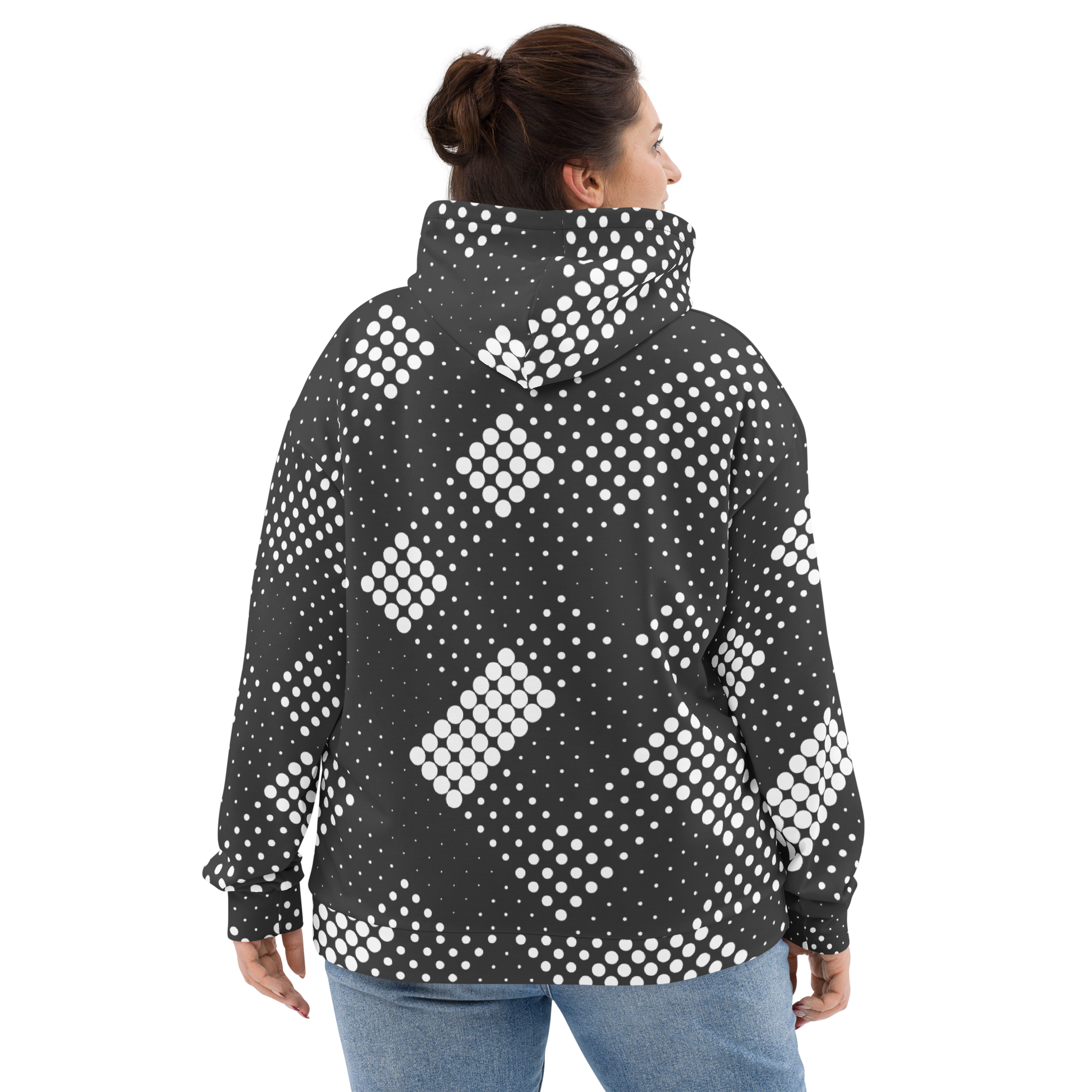 CaRaUaNa Unisex Hoodie Grey white - CaRaUaNa Fashion