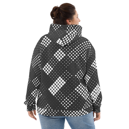 CaRaUaNa Unisex Hoodie Grey white - CaRaUaNa Fashion