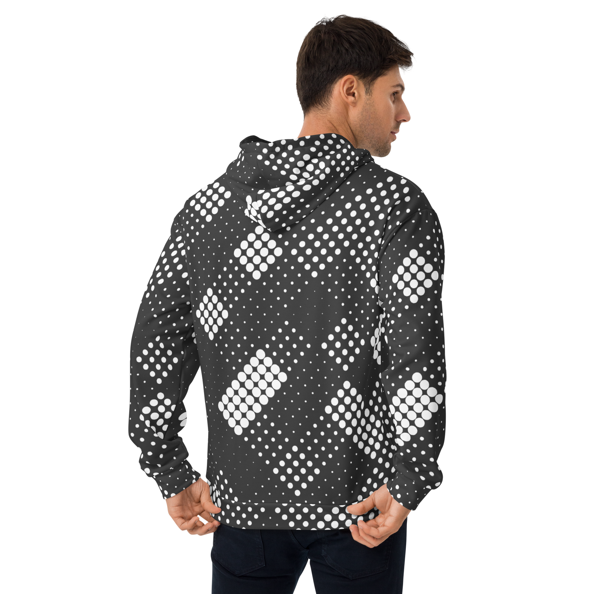 CaRaUaNa Unisex Hoodie Grey white - CaRaUaNa Fashion