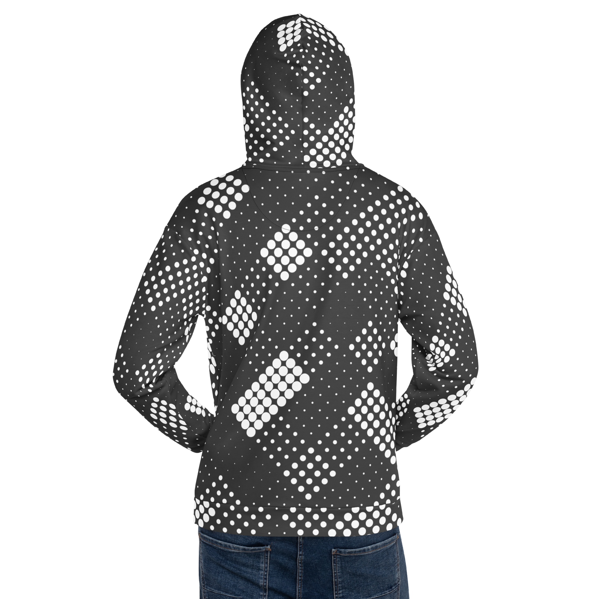 CaRaUaNa Unisex Hoodie Grey white - CaRaUaNa Fashion