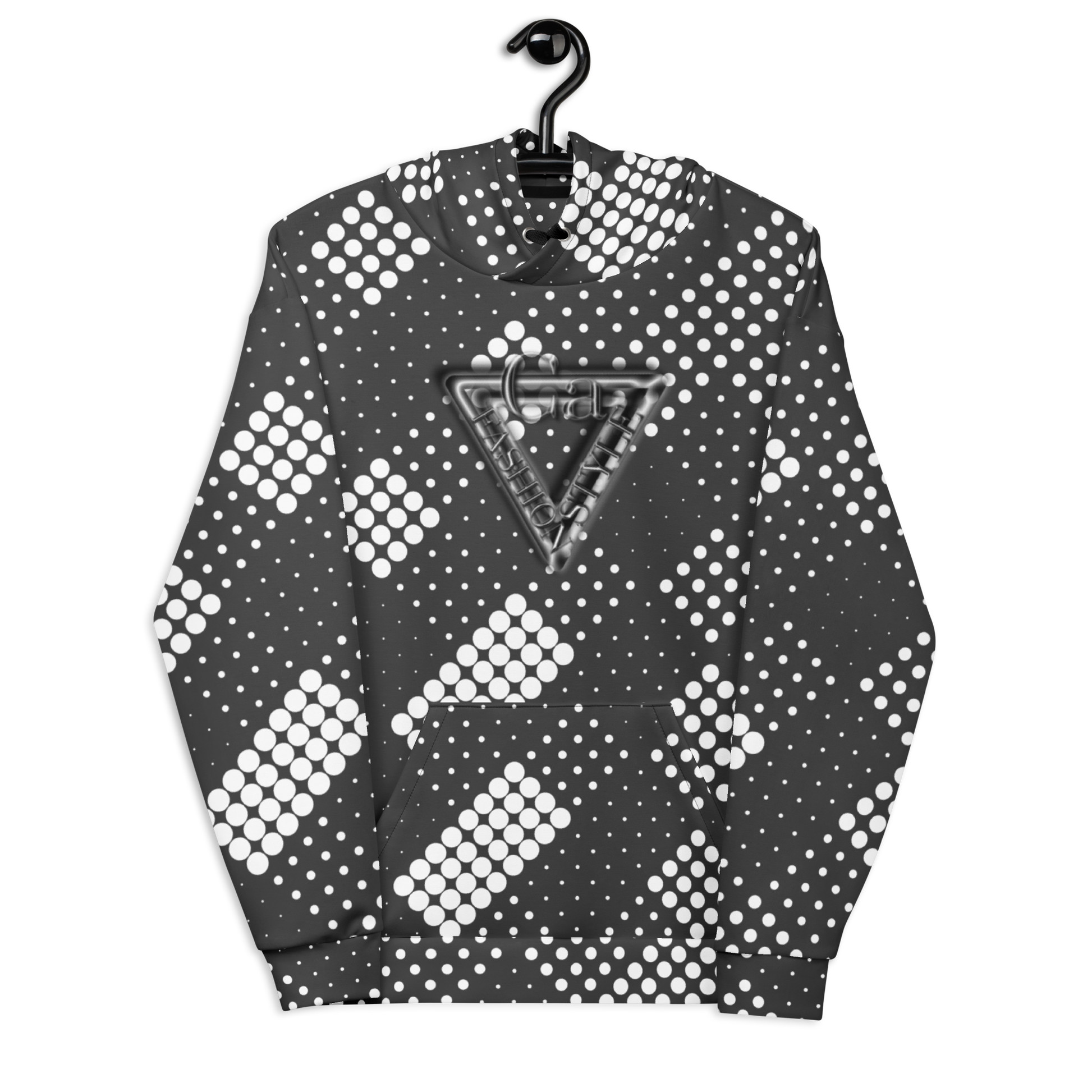 CaRaUaNa Unisex Hoodie Grey white - CaRaUaNa Fashion