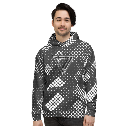 CaRaUaNa Unisex Hoodie Grey white - CaRaUaNa Fashion