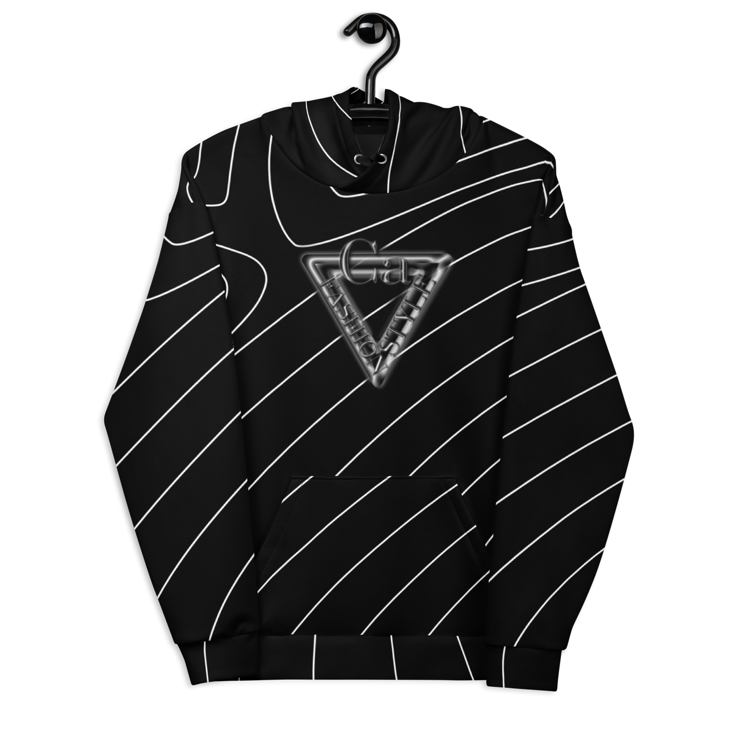 CaRaUaNa Unisex Hoodie Black Branded - CaRaUaNa Fashion