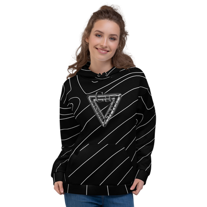 CaRaUaNa Unisex Hoodie Black Branded - CaRaUaNa Fashion