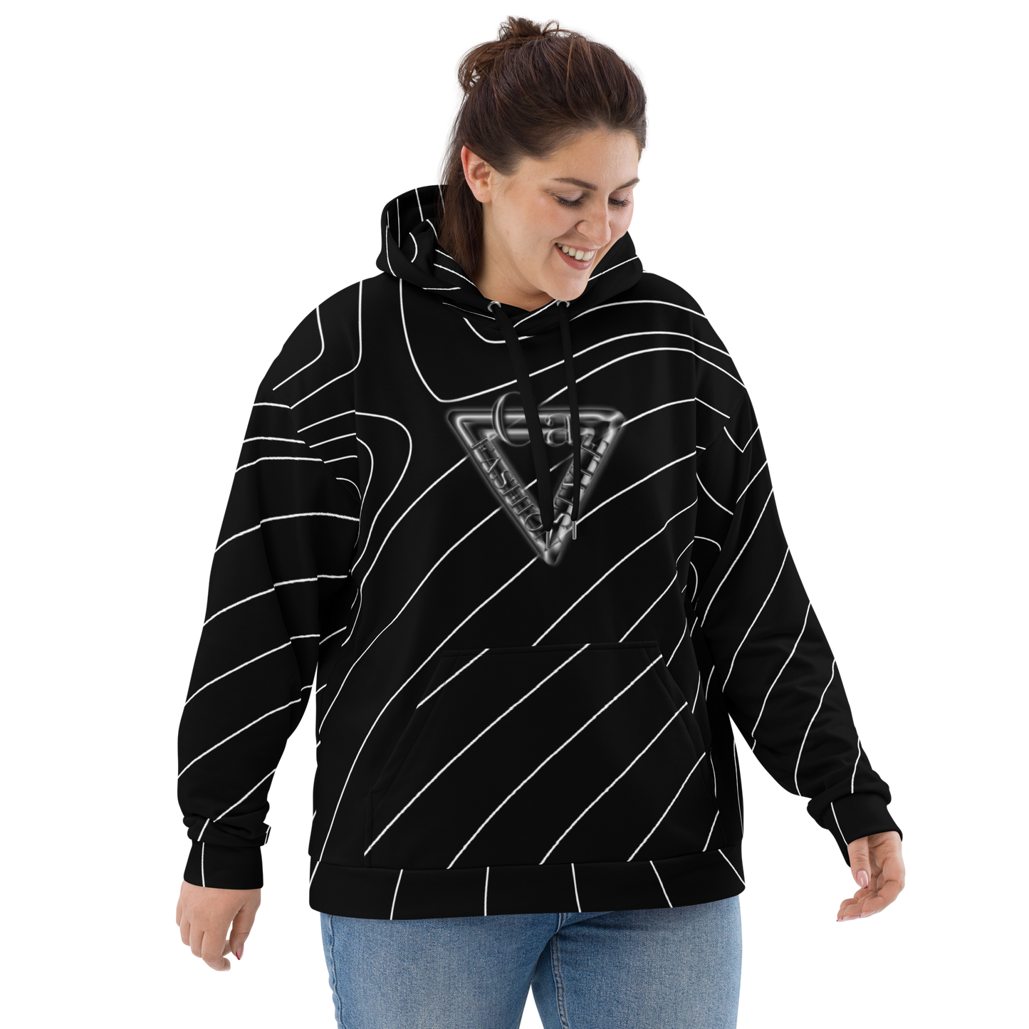 CaRaUaNa Unisex Hoodie Black Branded - CaRaUaNa Fashion