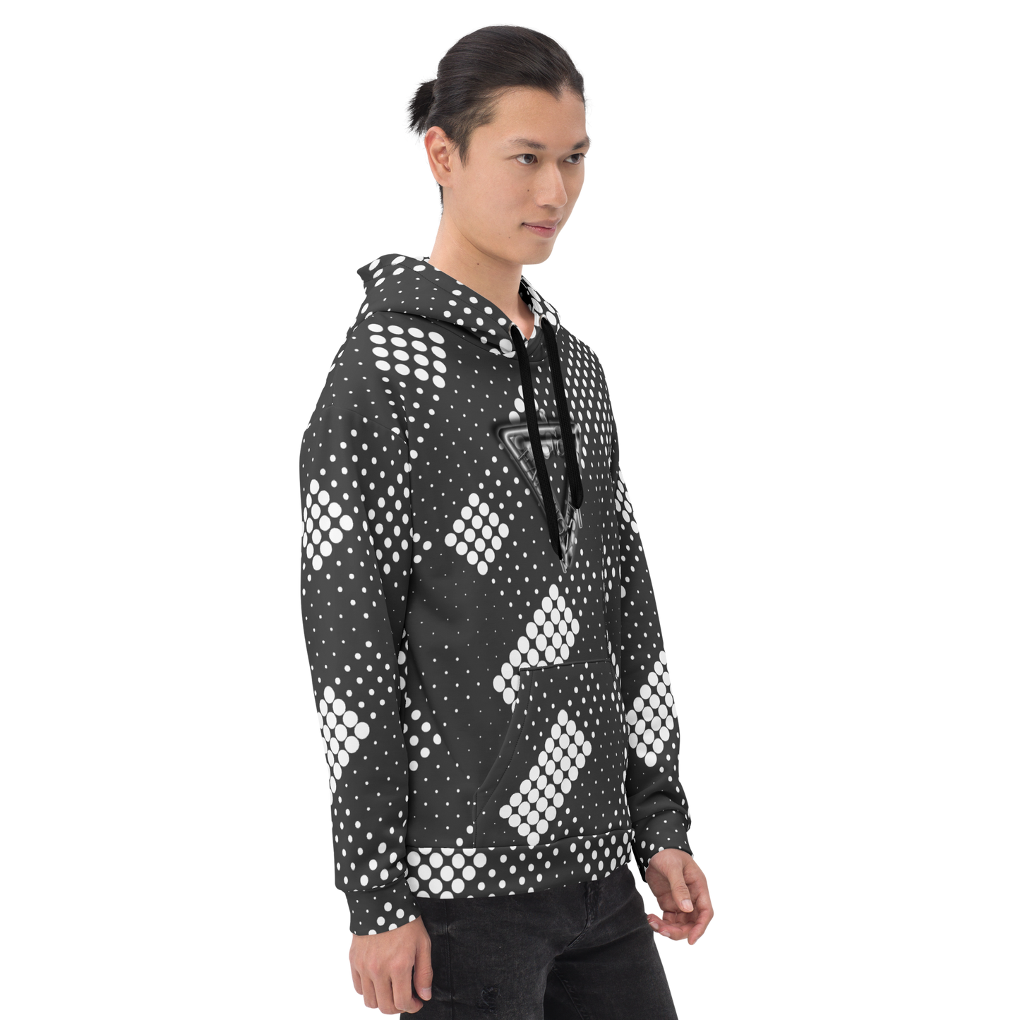 CaRaUaNa Unisex Hoodie Grey white - CaRaUaNa Fashion