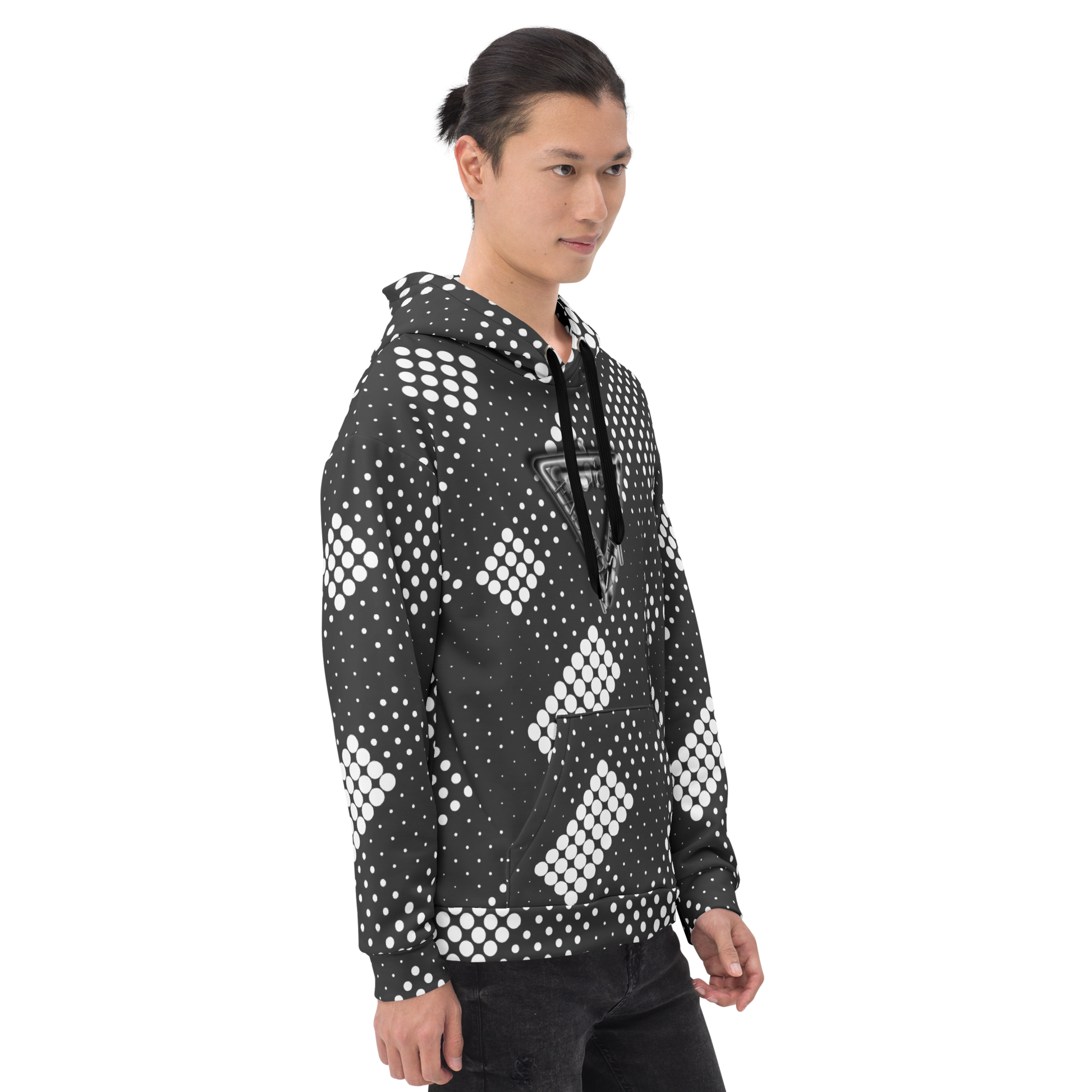 CaRaUaNa Unisex Hoodie Grey white - CaRaUaNa Fashion