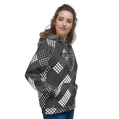 CaRaUaNa Unisex Hoodie Grey white - CaRaUaNa Fashion