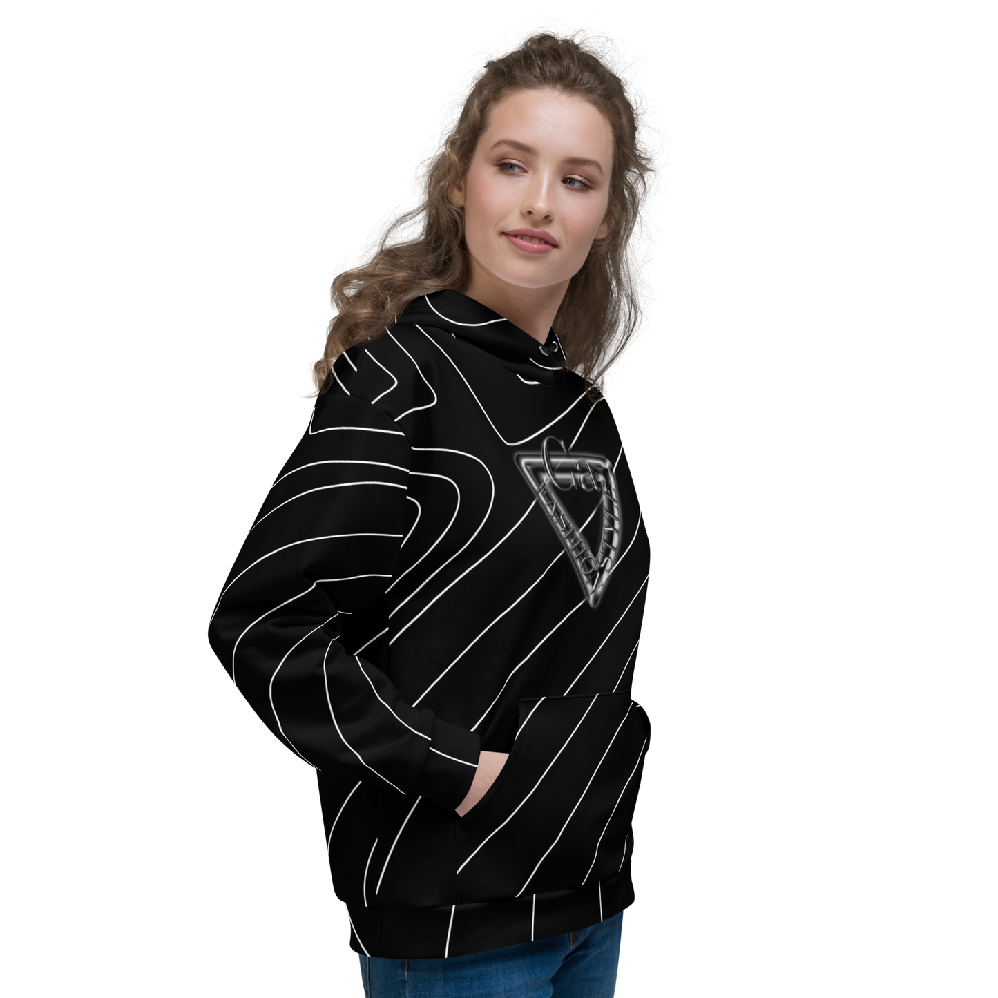 CaRaUaNa Unisex Hoodie Black Branded - CaRaUaNa Fashion