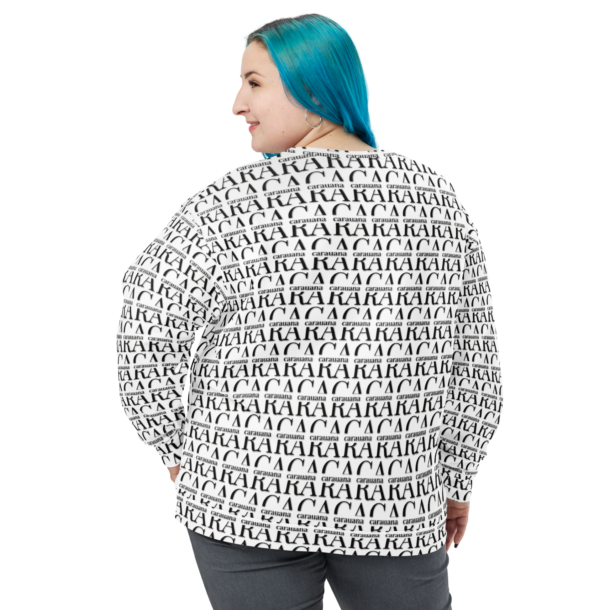 Premium Sweatshirt CaRaUaNa Unisex Black Logo Carauana Store