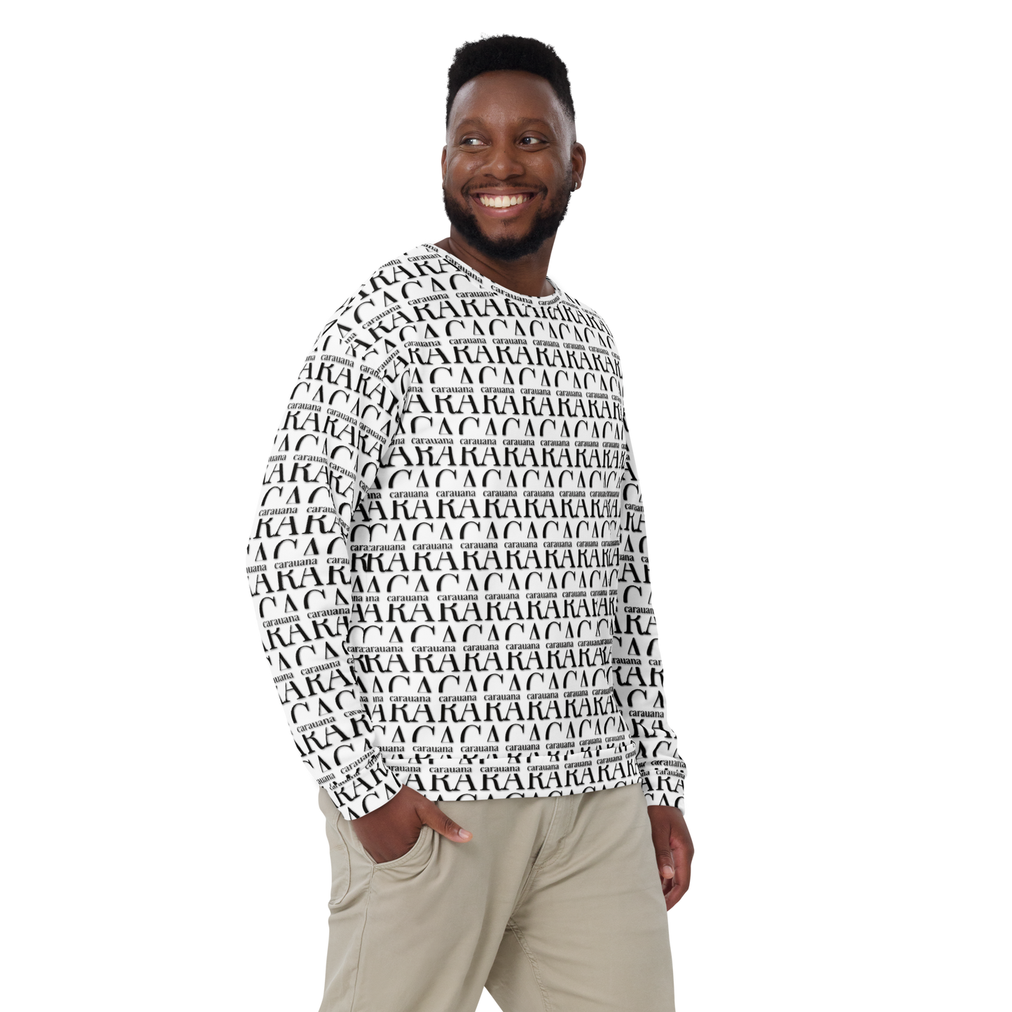 Premium Sweatshirt CaRaUaNa Unisex Black Logo Carauana Store