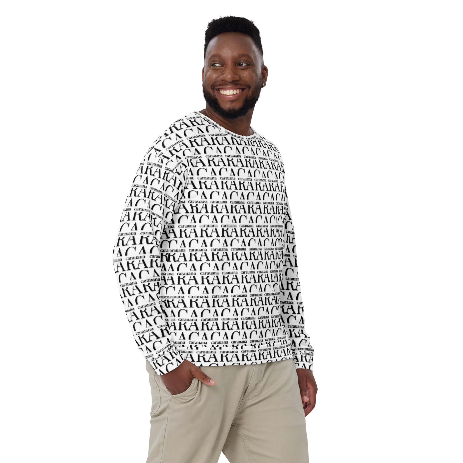 Premium Sweatshirt CaRaUaNa Unisex Black Logo Carauana Store