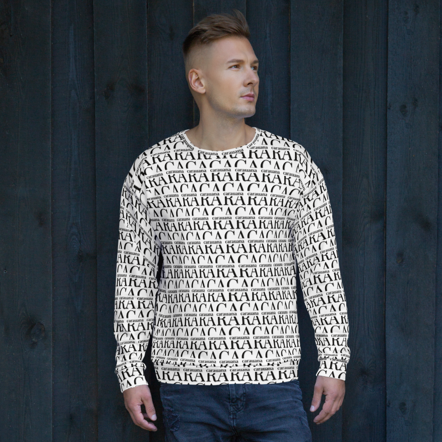 Premium Sweatshirt CaRaUaNa Unisex Black Logo Carauana Store