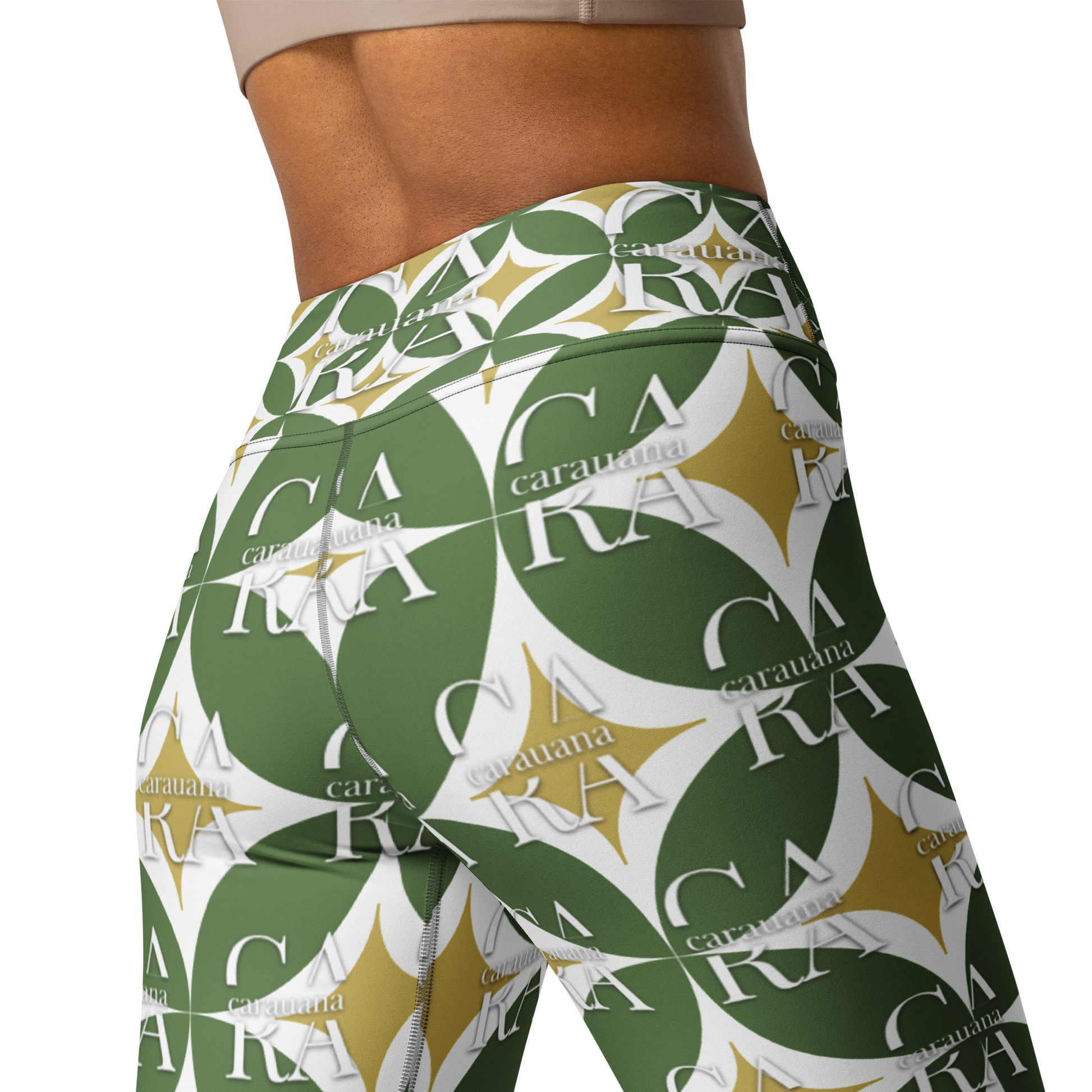 CaRaUaNa Leggings SPORT Pattern Green Carauana Store