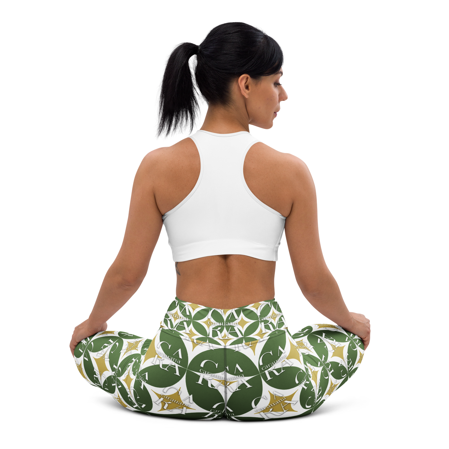 CaRaUaNa Leggings SPORT Pattern Green Carauana Store