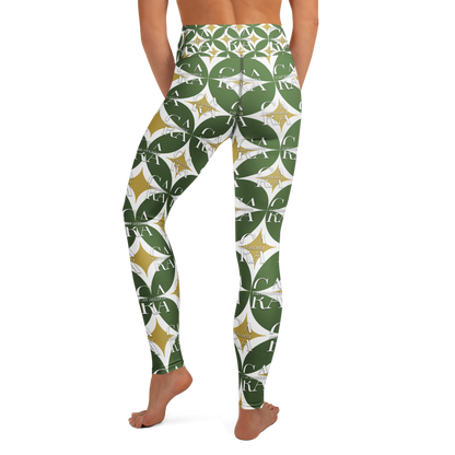 CaRaUaNa Leggings SPORT Pattern Green Carauana Store