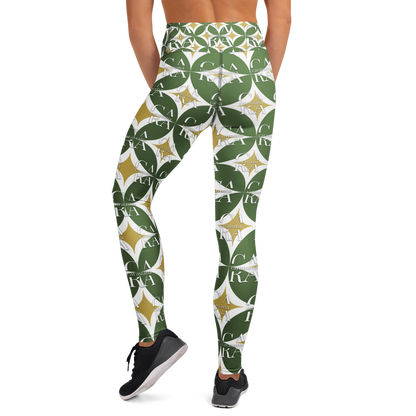 CaRaUaNa Leggings SPORT Pattern Green Carauana Store