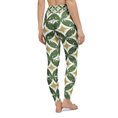 CaRaUaNa Leggings SPORT Pattern Green Carauana Store