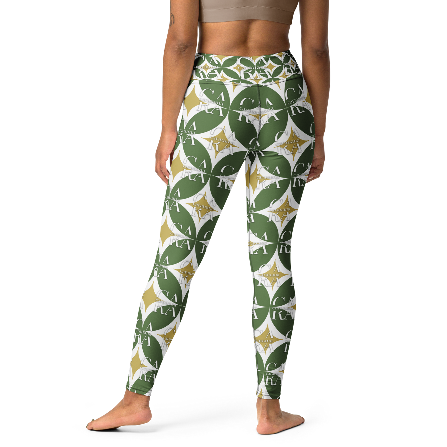 CaRaUaNa Leggings SPORT Pattern Green Carauana Store