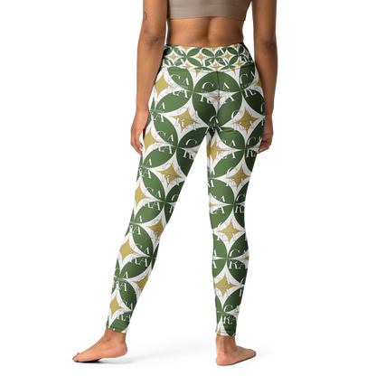 CaRaUaNa Leggings SPORT Pattern Green Carauana Store