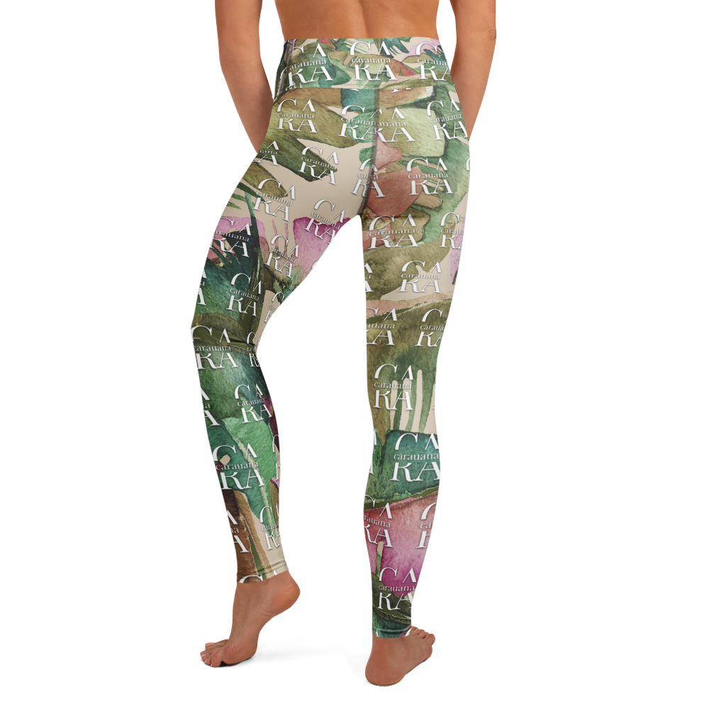 CaRaUaNa Leggings SPORT Green Beige branded Carauana Store
