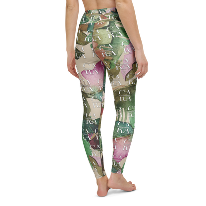 CaRaUaNa Leggings SPORT Green Beige branded Carauana Store