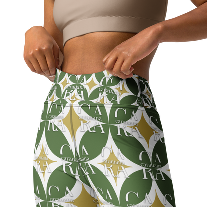 CaRaUaNa Leggings SPORT Pattern Green Carauana Store