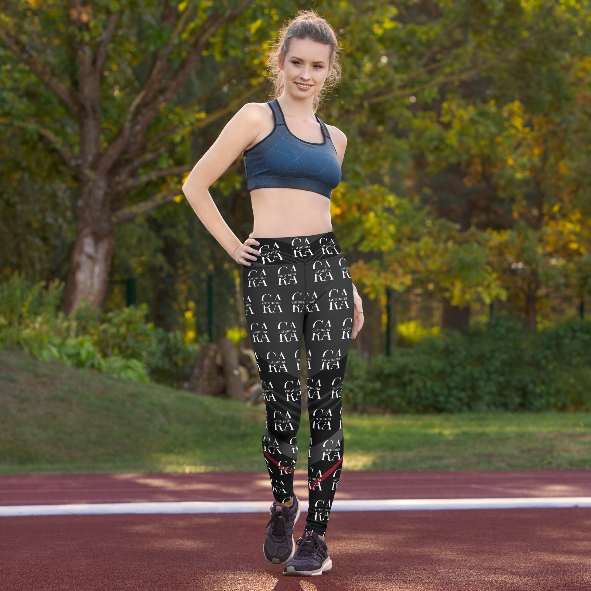 CaRaUaNa Leggings SPORT black Elegant Carauana Store