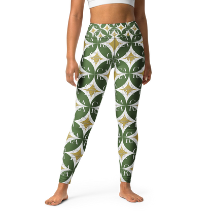 CaRaUaNa Leggings SPORT Pattern Green Carauana Store