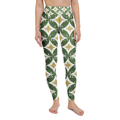 CaRaUaNa Leggings SPORT Pattern Green Carauana Store