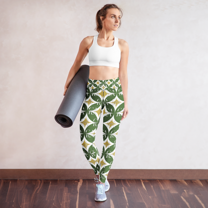 CaRaUaNa Leggings SPORT Pattern Green Carauana Store