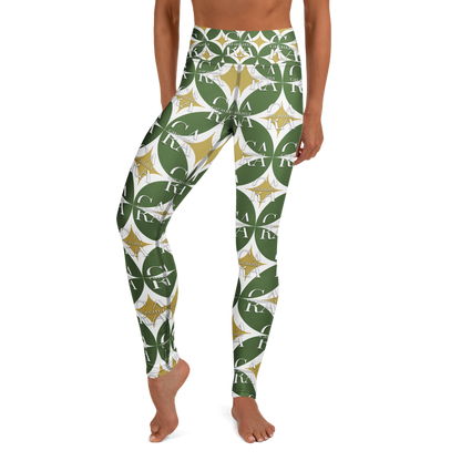 CaRaUaNa Leggings SPORT Pattern Green Carauana Store