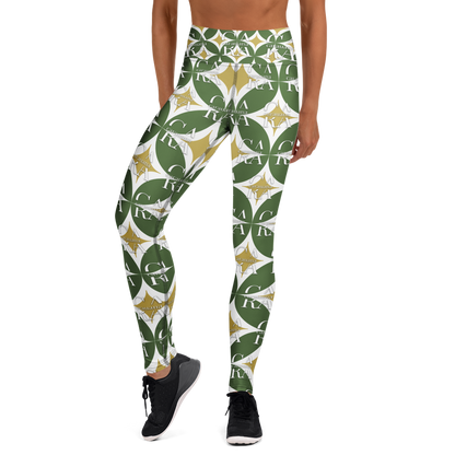 CaRaUaNa Leggings SPORT Pattern Green Carauana Store