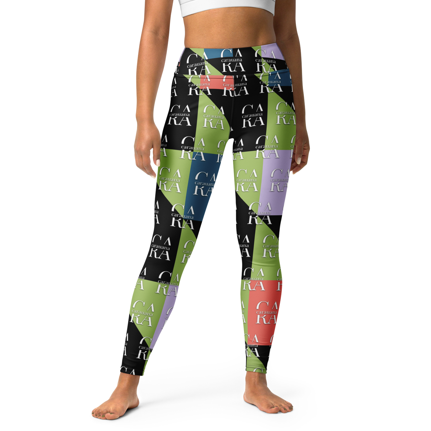 CaRaUaNa Leggings SPORT Green Black Carauana Store